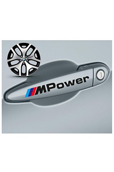hediyenebak Bmw /// M Power Kapı Kolu Jant Sticker 1,3x12 cm 8 adet