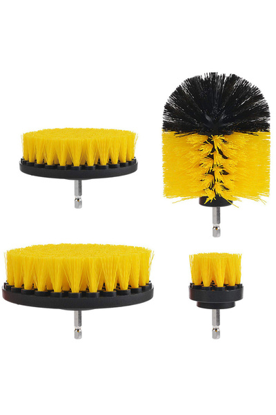 Echo Soul Set 4 perii rotative din plastic Echo Soul®, de curatat suprafete, pentru bormasina