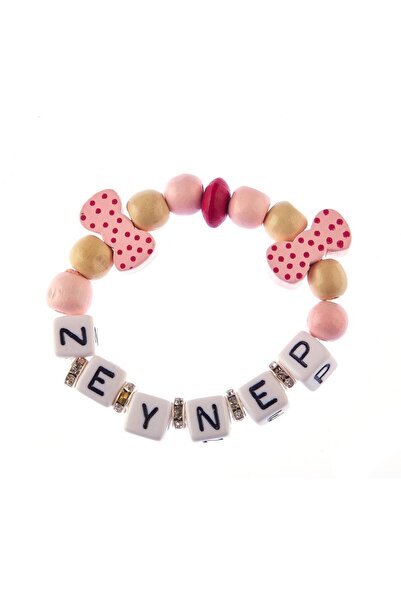 Sahi Aksesuar Sahi Aksesuar Isimli Ahşap Boncuklu Bebek/çocuk Bileklik 05