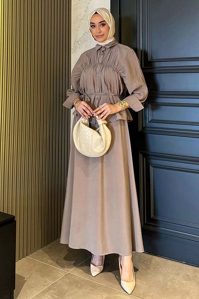 DEFNECE BUTİK Gathered Skirt Set