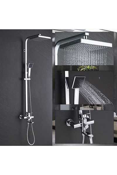 Blackswan Design Shower mixer, Blackswan, Type M73.7, glossy chrome model, size 20 cm