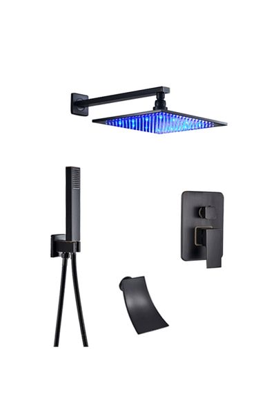 Blackswan Design Set baterie dus, Blackswan, Tip M3.6 LED, model negru antichizat, dimensiune 40 cm