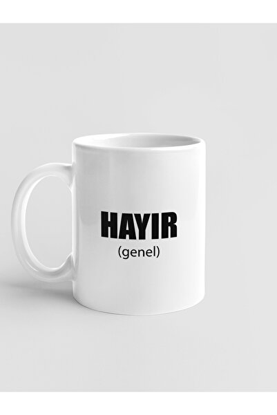 Zaytung Store Esprili Komik Porselen Kupa - Hayır (GENEL)