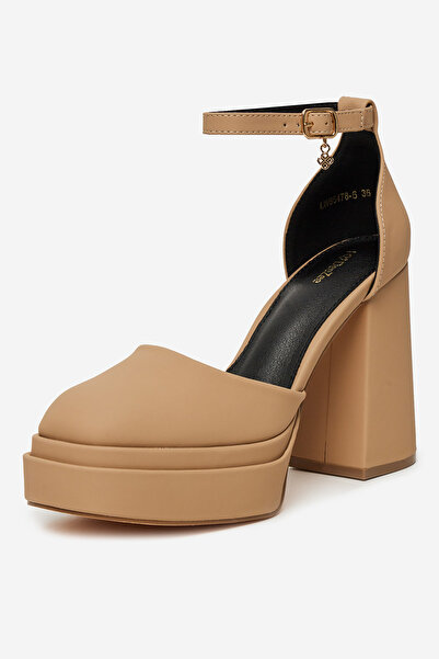 DeeZee Women's Low Heels Beige High Heel Platform 40