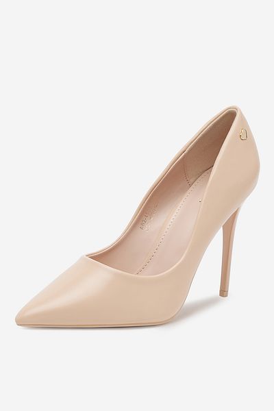 DeeZee Women's Pumps on a high heel low beige stiletto 35