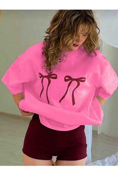 KOZİA OUTDOORS Tricou basic unisex supradimensionat cu imprimeu panglici Malk...