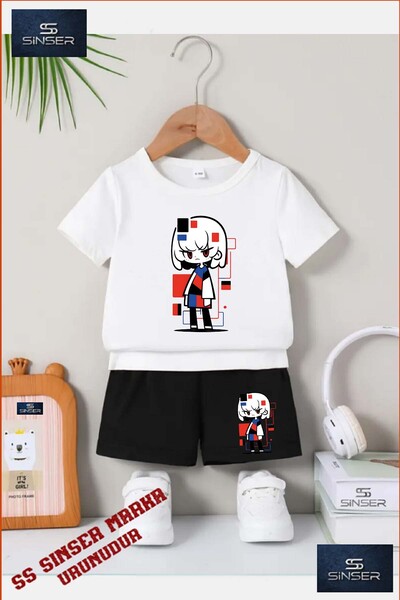 SS SİNSER Παιδικό "KIZ KARE BOYALI TEKLI" Μπλουζάκι με ιδιαίτερη στάμπα και λ...