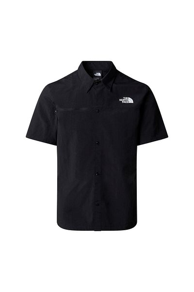 THE NORTH FACE Ανδρικό πουκάμισο PACKABLE SS NF0A883J4H01 Μαύρο-XXL