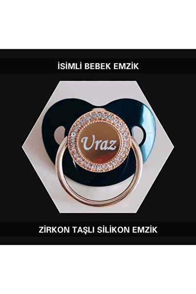 Sahi Aksesuar Kaplama Isimli Zirkon Taşlı Silikon Bebek Emzik Ztse111