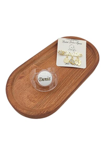 Sahi Aksesuar Kişiye Özel Isimli Şeffaf Renk Damaklı Silikon Bebek Emzik ve Y...