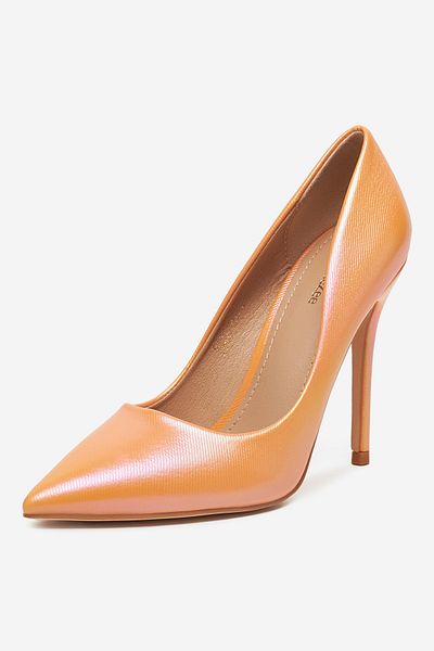 DeeZee Women's Pumps on a stiletto low orange stiletto 39