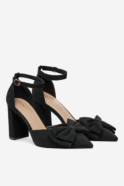 DeeZee Women's Pumps on a block low black block 36