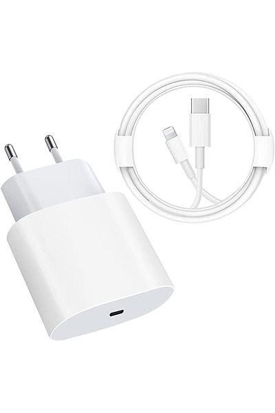 OEM Încărcător rapid compatibil cu iPhone, 20W PD Tip C cu cablu USB C Lightning de 1 metru