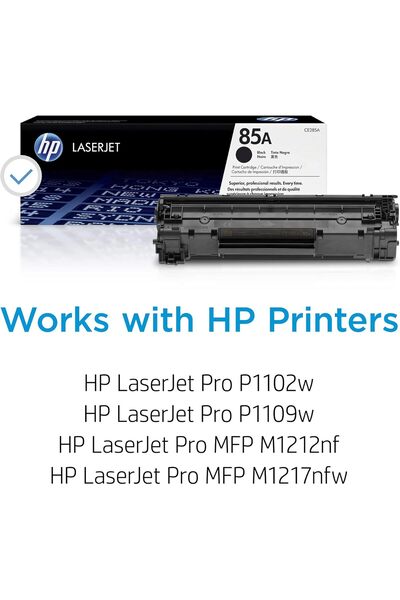 HP 85A Laserjet Toner Print Cartridge, Black [CE285A]