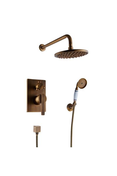 Blackswan Design Shower mixer set, Blackswan, Type M40.1, antique bronze model, size 20 cm