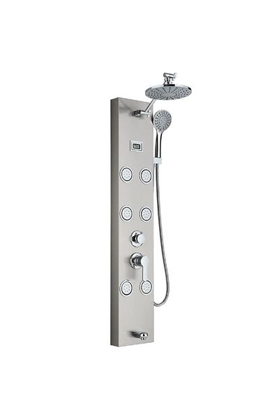 Blackswan Design Panel dus, Blackswan, Tip M7008 nichel cu cap de dus, afisaj digital, pipa si functii SPA, 111 cm