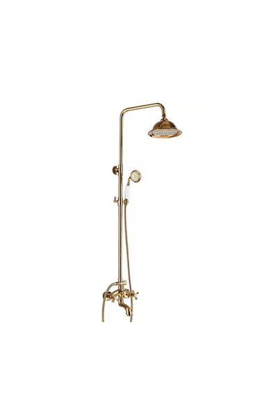 Blackswan Design Shower mixer, Blackswan, Type M41.1, shiny gold model, size 20 cm