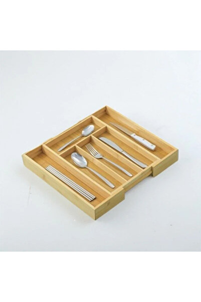 BENİMER Bamboo Drawer Cutlery - Spoon Fork Knife Organizer