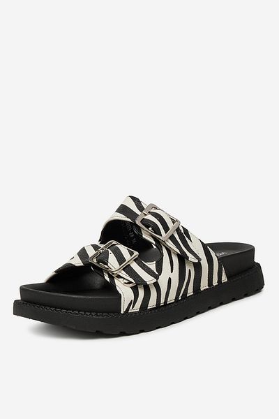 DeeZee Women's Low Flip-Flops Black Flat 37