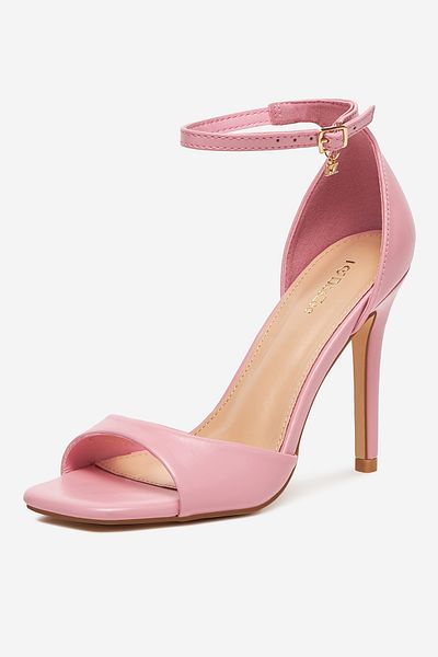DeeZee Women's High Heel Sandals Low Pink Stiletto 37