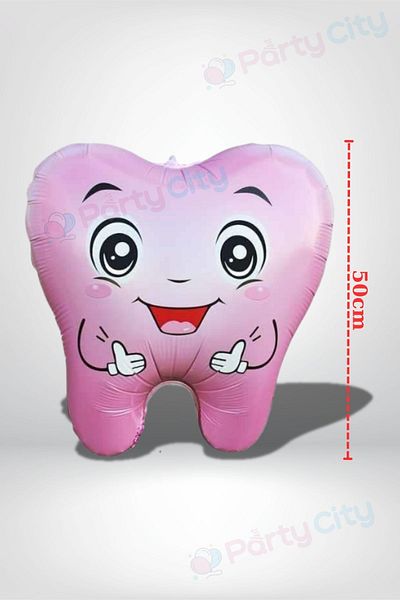 Party City My Tooth Came Out Party Ornament Set 13 Pieces – Foil Balloon, Banner and Balloons |   Tooth Wheat Celebration