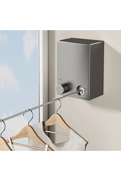 Go İthalat Suport telescopic pentru uscat rufe, sârmă de rufe practică retrac...