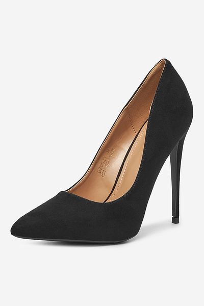 DeeZee Women's Pumps on a high heel low black stiletto 38