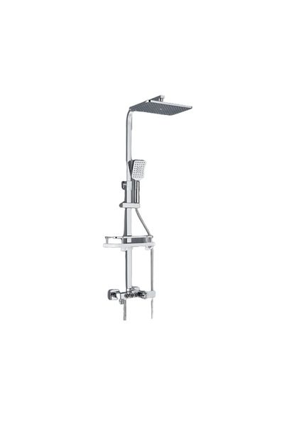 Blackswan Design Coloana dus, Blackswan, Tip M224, crom, termostat, dus mana tip SPA si pipa mobila, 116 cm