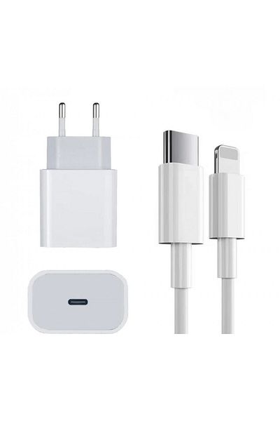 OEM APPLE 20W Fast Charge Charger Set For IPhone X/11/12/13/14 Pro/Pro Max + Fast Charge Data Cable