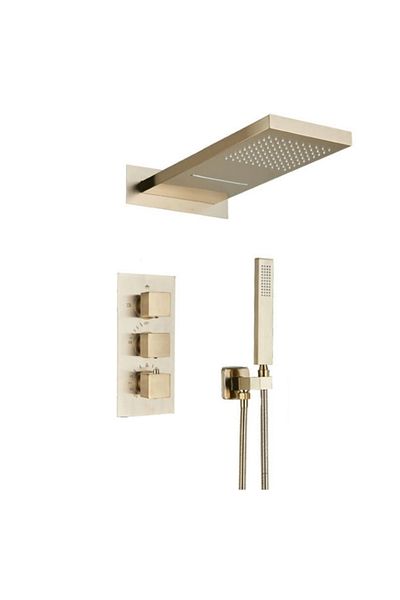 Blackswan Design Shower mixer set, Blackswan, Type M11.8, matt gold model, size 55 cm