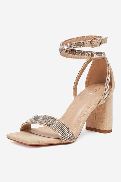 DeeZee Women's Sandals on a block heel low beige block heel 35