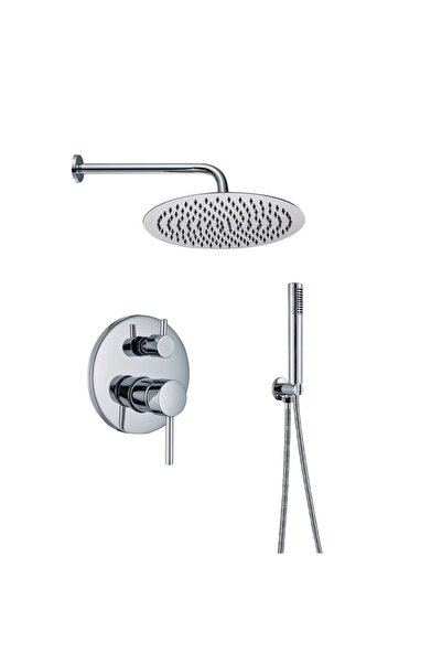 Blackswan Design Set baterie dus, Blackswan, Tip M70.2 LED, model crom lucios, dimensiune 25 cm