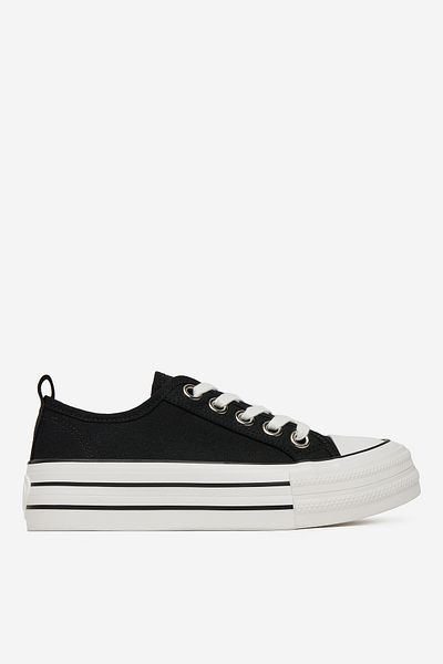 DeeZee Women's Sneakers on the platform low black zplatforma 39