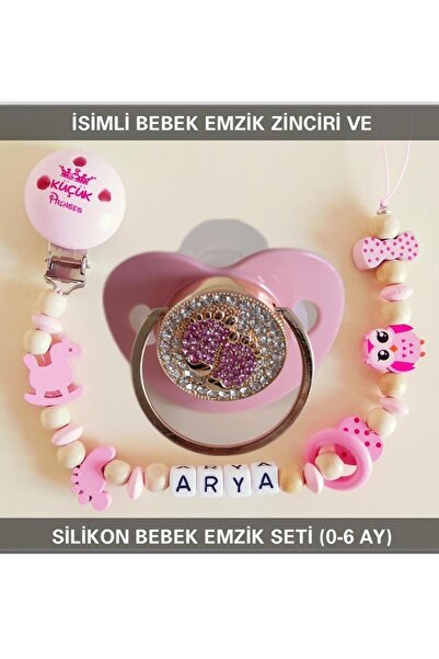 Sahi Aksesuar Isimli Emzik Zinciri Ve Silikon Emzik Seti Bezyı390