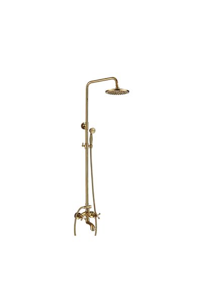 Blackswan Design Shower mixer, Blackswan, Type M27.1, shiny gold model, size 20 cm