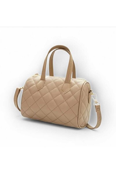 EZZY BLİSS Γυναικεία αθλητική δερμάτινη τσάντα με καπιτονέ μοτίβο μπακλαβά πολλαπλών χρήσεων ώμου και λουράκι - ΜΠΕΖ