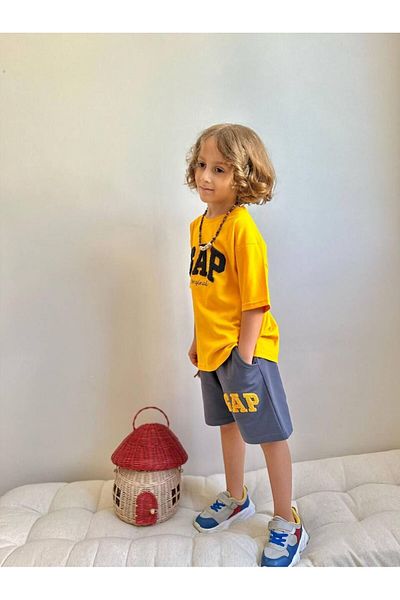Canlook Punch Embroidered Boys' Bottom and Top Set