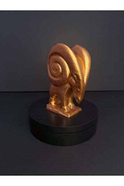 Gragold3Design Dekoratif Keçi Heykeli - Modern ve Anlamlı Biblo Tasarımı