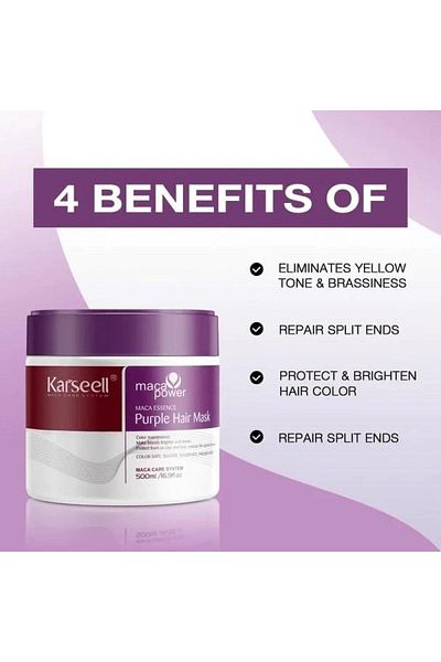 Karseell Carsyl Maca Power Purple Hair Mask - 500ml