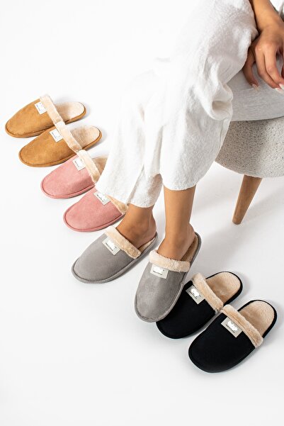 MODA BULVARI Women's Winter Slippers Set - Daily Home Cleaning Gown - Wedding Guest Apron