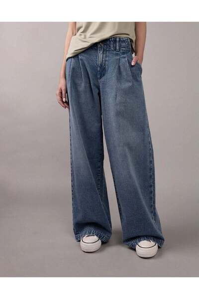 AMERICAN EAGLE AE Strigid Super High-Waisted Wide-Leg Trouser Jean