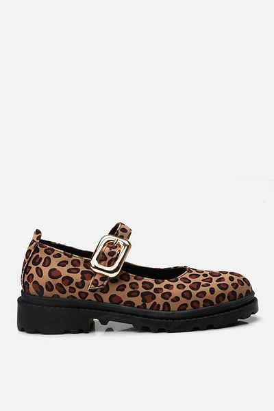 Yaya by Hotiç Mary Jane Leopard Women's Shoes