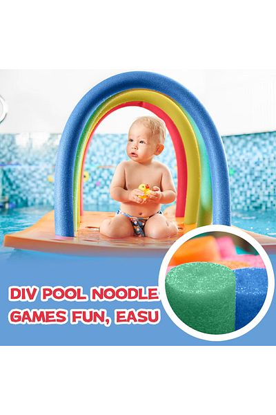 MUBX 2Pcs Thick Pool Pasta Large Size Sea Pool Sausage Swimming Pasta