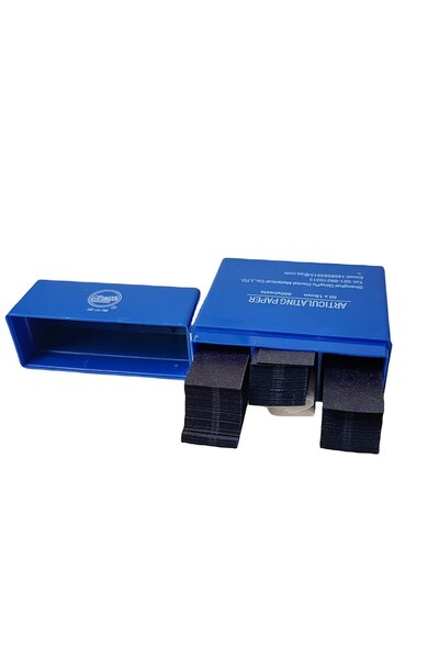 Choice ورق تقويم الأسنان باللون الأزرق، 300 ورقة/صندوق، شرائط عض مزدوجة الجوا...