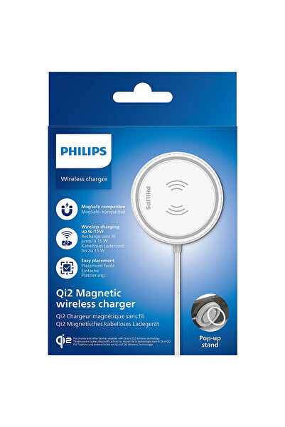 Philips DLP9128W/00 MagSafe Qi2 Standlı Kablosuz Şarj Cihazı