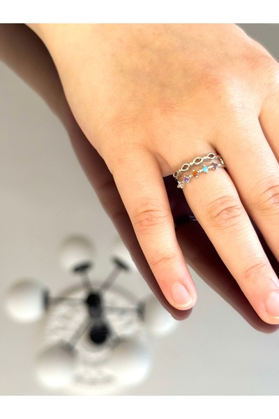 XUPING JEWELRY 18k Ayarlanabilir Zirkon Taşlı Kalp Detaylı Çelik Yüzük Kararm...