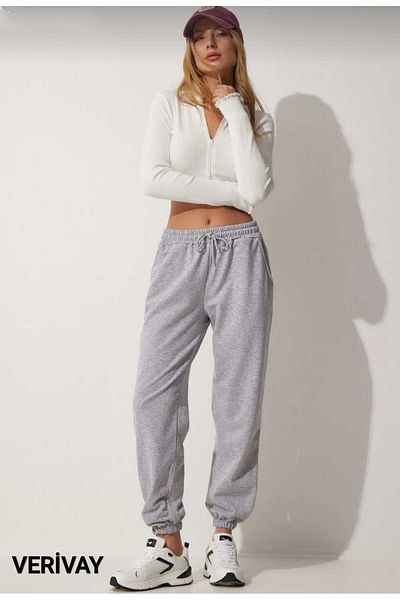 Verivay Jogger Sweatpants Λαστιχένιο πόδι Ψηλόμεσο Φούτερ VERI02