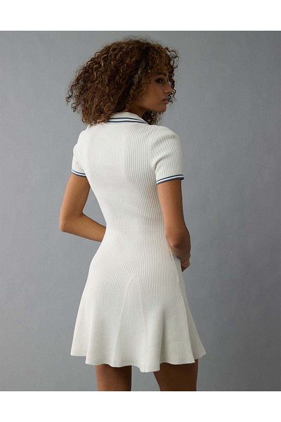 AMERICAN EAGLE Ae Short-sleeve Polo Mini Dress