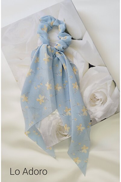 LO ADORO Φουλάρι με λουλουδάτο λαστιχένιο κούμπωμα Γυναικείο κούμπωμα με λουλ...