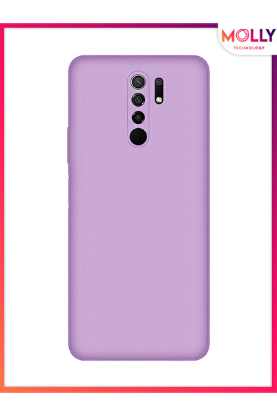 Molly Xiaomi Redmi 9 İçin Lila Liquid İçi Kadife Silikon Kılıf